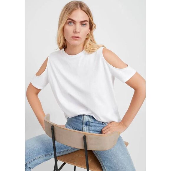 Marcella NYC Tops - Marcella NYC Cornelia Cold Shoulder Cutout Organic Cotton T-Shirt L $78